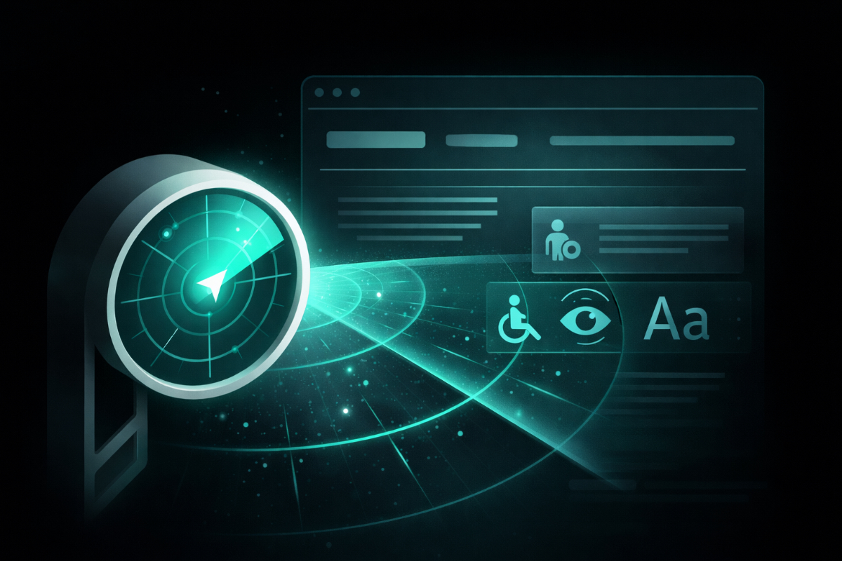 Illustration representing accessibility auditing